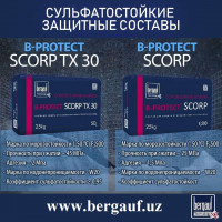 B-Protect SCORP TX30 Сульфатостойкий состав для ремонта и защиты сооружений, подверженных агрессивным воздействиям.