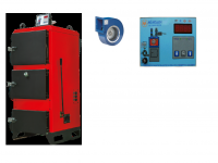 ТВЁРДОТОПЛИВНЫЙ ВОДОНАГРЕВАТЕЛЬНЫЙ КОТЁЛ (116 кВт) С РУЧНОЙ ЗАГРУЗКОЙ ПРОИЗВОДИТСЯ В ЧЕТЫРЕ ПРОХОДА