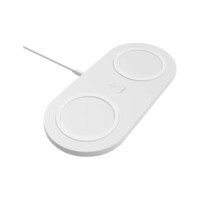 Беспроводная зарядка Belkin Dual Pad Wireless Charging Qi, 2x 10W, white