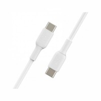 Кабеля, переходники, адаптары Belkin USB-С - USB-С, PVC, 1m, white