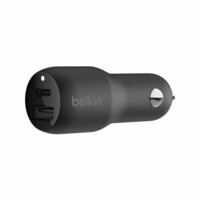 Автомобильное зарядное устройство Belkin Car Charger 18W, Power Delivery Port USB-C, 12W USB-A, black