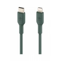 Кабеля, переходники, адаптары Belkin USB-С - Lightning, PVC, 1m, midnight green