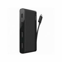 Адаптер Belkin Travel Hub USB 3.0 2 порта, USB-C 2 порта, пассивный без БП, black