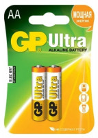 Батарейка GP ULTRA ALKALINE (LR6) AA 2 в целофане