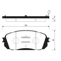 Колодки тормозные передние KIA CARNIVAL/SEDONA 2013-