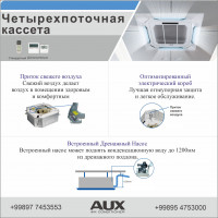 Кассетные кондиционеры ALCA-H36/5R1BA-R