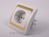 Розетки одинарные внутренние, наружные-SPEKTR STROY INVEST