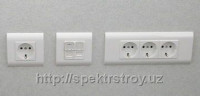 Розетки одинарные внутренние, наружные