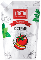 Острый кетчуп "CORETTO" 380гр