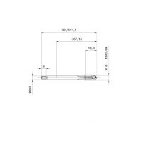 Метчик машинный М8, "GUHRING", сквозной, HSS-E, ISO2/6H, DIN376, Артикул №:5716