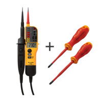 Fluke T130/VDE — тестер напряжения/целостности с ЖК-дисплеем и переключаемой нагрузкой (версия VDE)