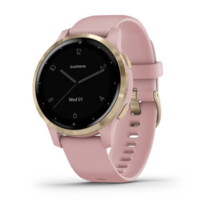 Смарт часы Garmin VIVOACTIVE 4S Light Gold Stainless Steel Bezel with Dust Rose Case and Silicone Band