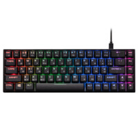 Klaviatura 2E Gaming KG380 RGB Gateron Blue Switch BT/USB Qora