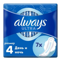 Женские гигиенические прокладки Always Ultra Pads Night Single, 7 шт