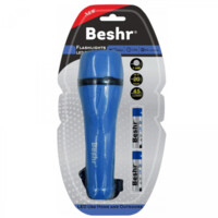 Beshr FLASHLIGHT LED TORCH PT1L2AA-2R6PBP chirog‘i (BLACK, RED, BLUE )