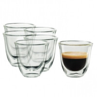 Набор стаканов для кофе DeLonghi DLSC300 SET 6 Glasses Espresso 60ml