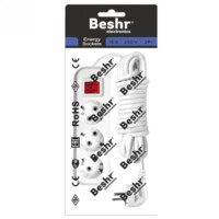 Удлинитель с заземлением Beshr NINEBOT 3x3м с вкл White