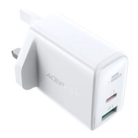 Зарядное устройство для быстрой зарядки A8 PD32W (1xUSB-C+1xUSB-A), White