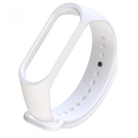 Силиконовый сменный браслет для Mi Band 4 Strap White