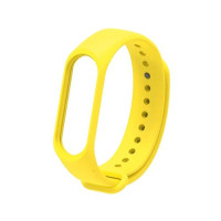 Силиконовый сменный браслет для Mi Band 4 Strap Yellow