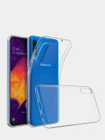 Чехол силиконовый для Samsung Galaxy A50S прозрачный