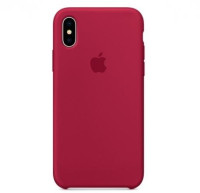 Чехол Silicone Case для iPhone X/XS, малиновый