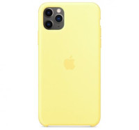 Чехол Silicone Case для iPhone 11 Pro, лимонный