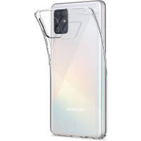 Чехол силиконовый для Samsung Galaxy A51 прозрачный