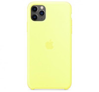 Чехол Silicone Case для iPhone 11 Pro Max, лимонный