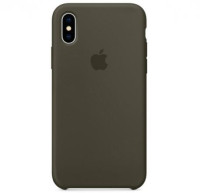 Чехол Silicone Case для iPhone XS Max, оливковый