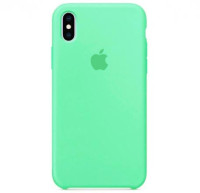 Чехол Silicone Case для iPhone XS Max, зеленого яблока