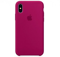 Чехол Silicone Case для iPhone XS Max, малиновый