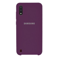 Чехол Silicone cover для Samsung Galaxy A01, сливовый