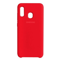 Чехол Silicone cover для Samsung Galaxy A30, красный