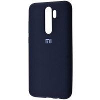 Чехол Silicone cover для Xiaomi Redmi Note 8 Pro, темно синий