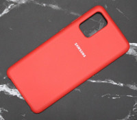 Чехол Silicone cover для Samsung Galaxy S20 Plus, Красный