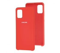 Чехол Silicone cover для Samsung Galaxy A51, красный