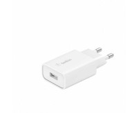 Сетевое зарядное устройство Belkin SINGLE USB-A WALL CHARGER, 18W (WCA001VFWH)