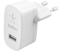 Сетевое зарядное устройство Belkin SINGLE USB-A WALL CHARGER, 12W (WCA002VFWH)