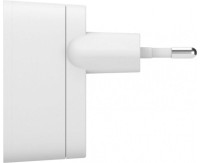 Сетевое зарядное устройство Belkin SINGLE USB-A WALL CHARGER, 12W (WCA002VFWH)