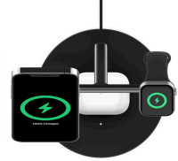 Беспроводное зарядное устройство Belkin MagSafe 3-in-1 Wireless Charger WIZ009vfBK