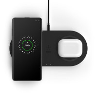 Беспроводное зарядное устройство Belkin Dual Pad Wireless Charging Qi, 2x 10W (WIZ002VFBK)