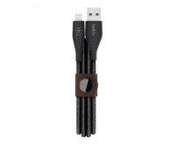 Кабель Belkin DuraTek Plus Lightning to USB-A Cable with Strap 1,2м White, Black (F8J236bt04)