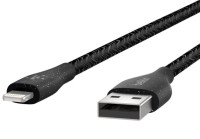 Кабель Belkin DuraTek Plus Lightning to USB-A Cable with Strap 1,2м White, Black (F8J236bt04)