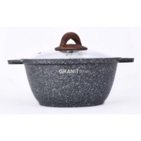 Кастрюля Kukmara 2л линия "Granit ultra"(Original,Blue, red)