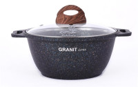 Кастрюля Kukmara 2л линия "Granit ultra"(Original,Blue, red)