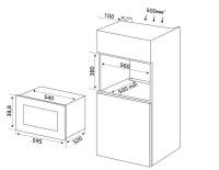 Микроволновая печь Hofmann MWBS20BG/HF