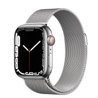 Смарт часы Apple Watch Series 7 GPS 45mm Stainless Steel Case with Milanese Loop Silver