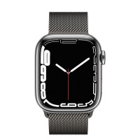 Смарт часы Apple Watch Series 7 GPS 45mm Stainless Steel Case with Milanese Loop Black