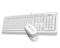 Клавиатура и мышь A4Tech FG1010 White